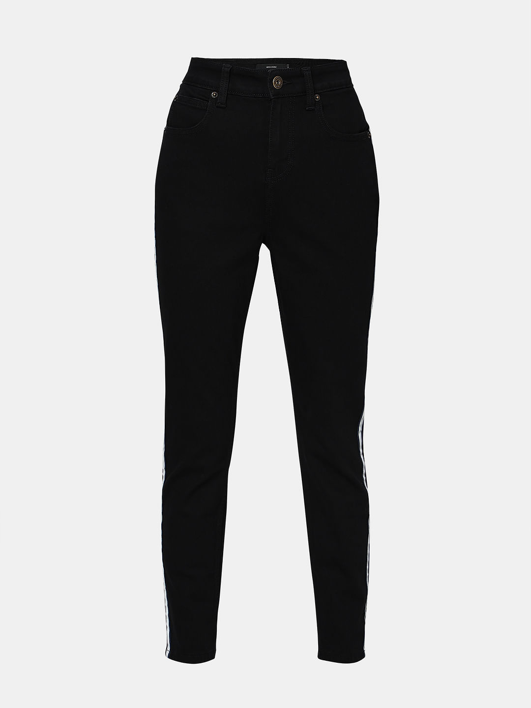 Buy Moda Rapido Women Black Skinny Fit Mid Rise Ankle Length Clean Look  Stretchable Jeans - Jeans for Women 2161993 | Myntra
